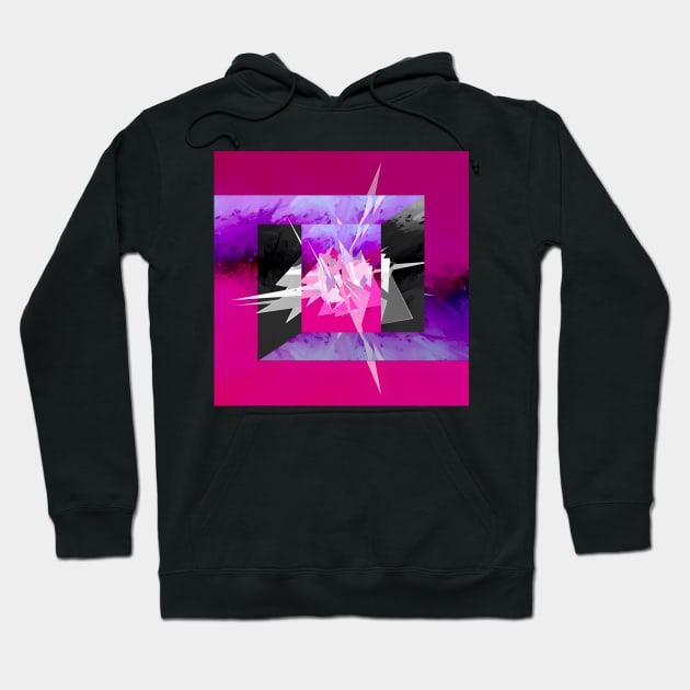 Crystal Burst Abstract Hoodie by DANAROPER